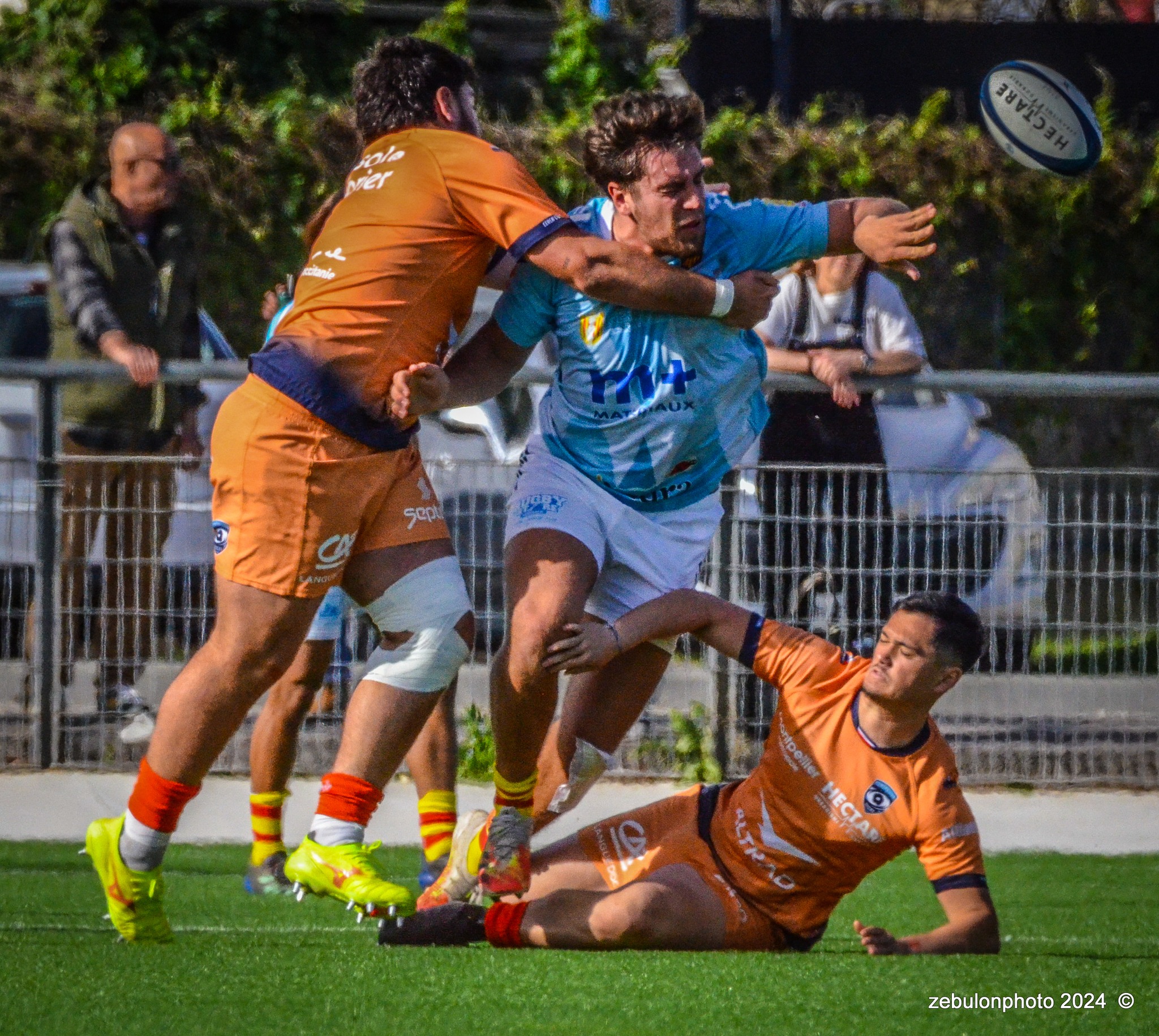  Montpellier Hérault Rugby - US Arlequins Perpignanais - Rugby - 2024 Espoirs - Montpellier (18) vs (7) Perpignan (#ESP24MHRUSAP03) Photo by: Photo Zebulon | Siuxy Sports 2024-03-16