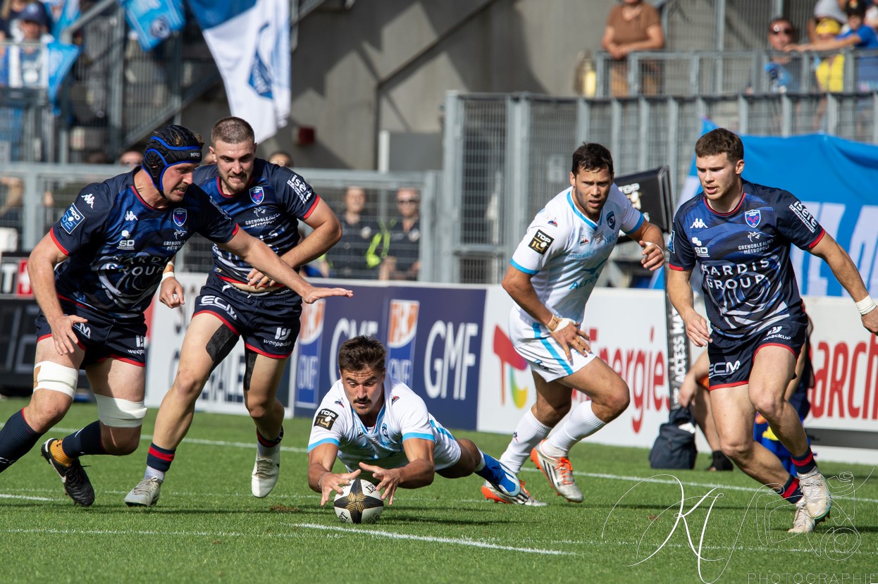  FC Grenoble Rugby - Montpellier Hérault Rugby - Rugby - FFR - 2024 - Access Match -  FC Grenoble (18) vs (20) Montpellier (#FFR24FCGMHR06) Photo by: Karine Valentin | Siuxy Sports 2024-06-16