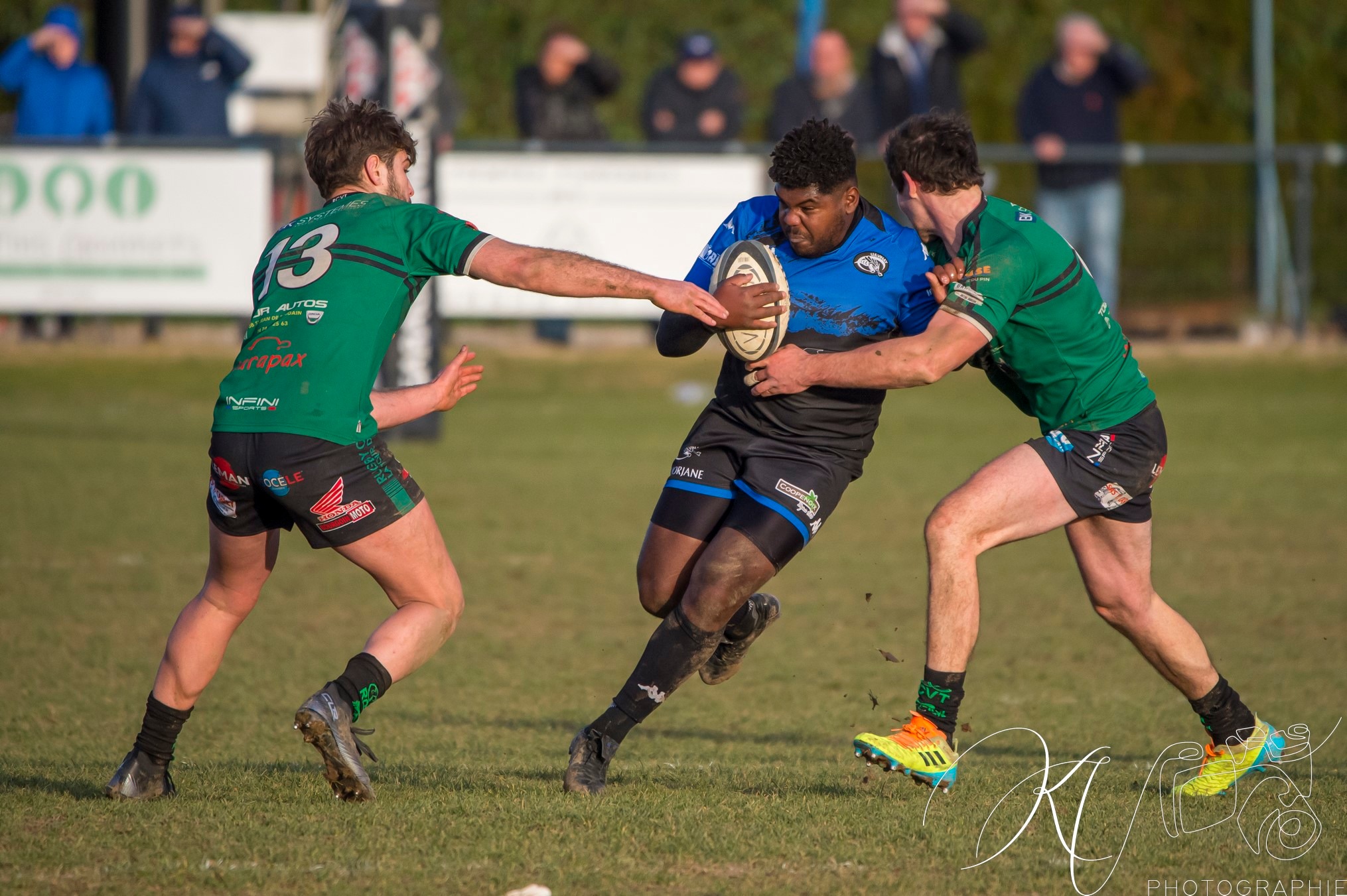  US Vinay - Rugby Club des Vallons de la Tour - Rugby - FED2 2024 - US Vinay (34) vs (25) RC des Vallons de la Tour (#FED224USVVDT01) Photo by: Karine Valentin | Siuxy Sports 2024-01-28