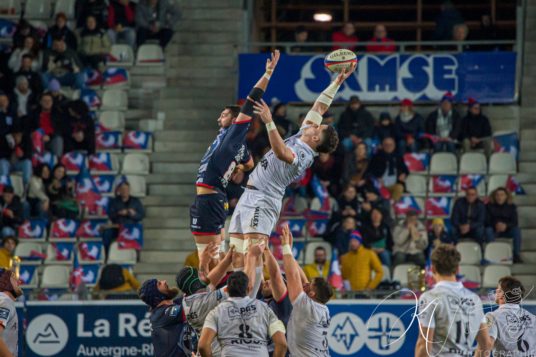 FC Grenoble Rugby - Rouen Normandie Rugby - Rugby - Pro D2 - FC Grenoble (43) vs (16) Rouen (#PD224FCGRNR03) Photo by: Karine Valentin | Siuxy Sports 2024-03-01