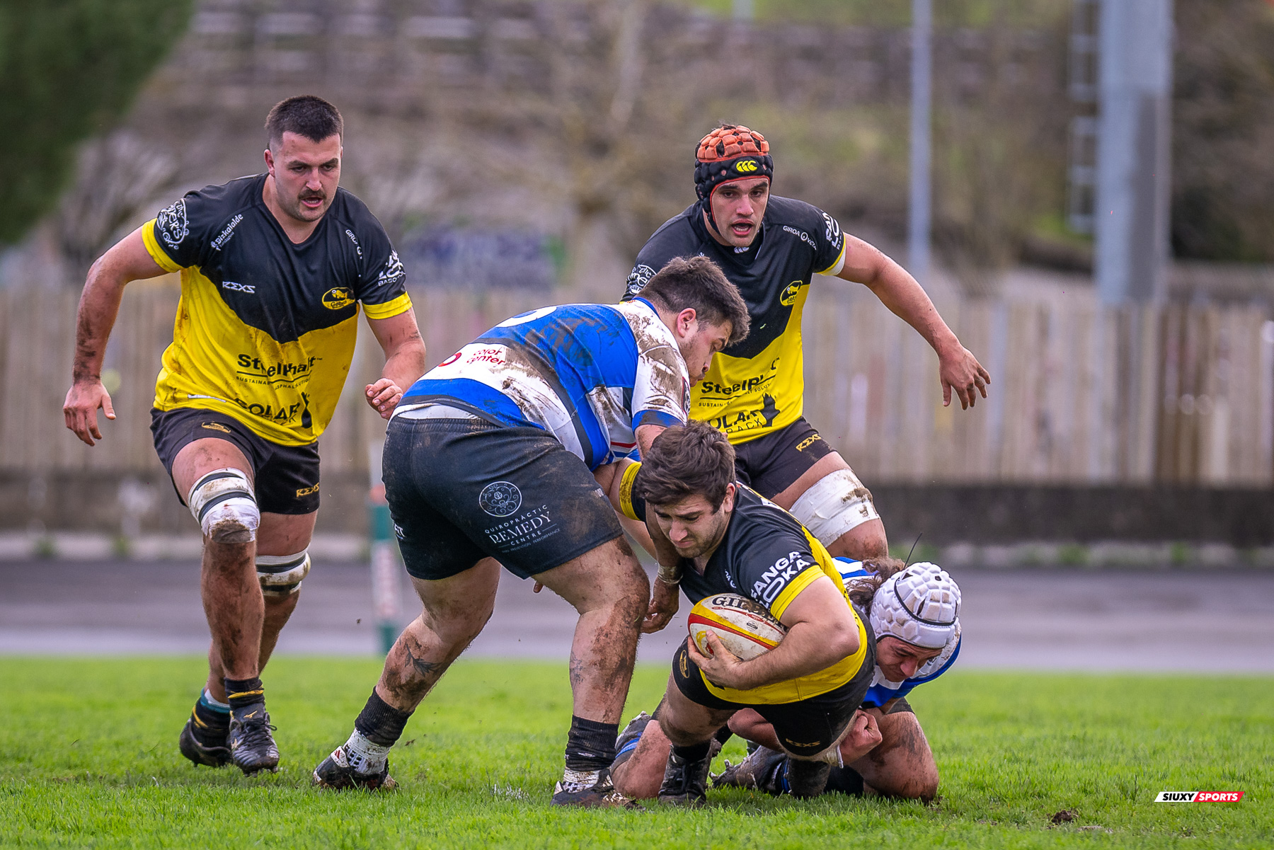 Mattew Edward BROADBENT - Pablo GOMEZ ROMAN -  Getxo Artea Rugby Taldea - Club de Rugby Sant Cugat - Rugby - Élite Div Honor B masculina - Getxo (17) vs (5) Sant Cugat (#E24DBMGETSC03) Photo by: Fredy Monfoto | Siuxy Sports 2024-03-03