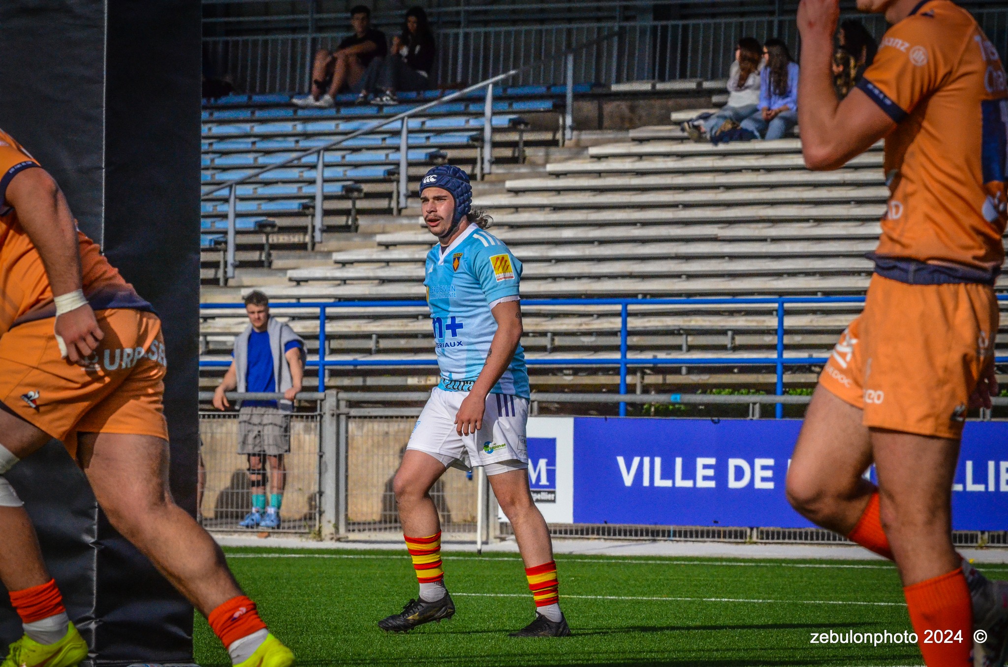  Montpellier Hérault Rugby - US Arlequins Perpignanais - Rugby - 2024 Espoirs - Montpellier (18) vs (7) Perpignan (#ESP24MHRUSAP03) Photo by: Photo Zebulon | Siuxy Sports 2024-03-16