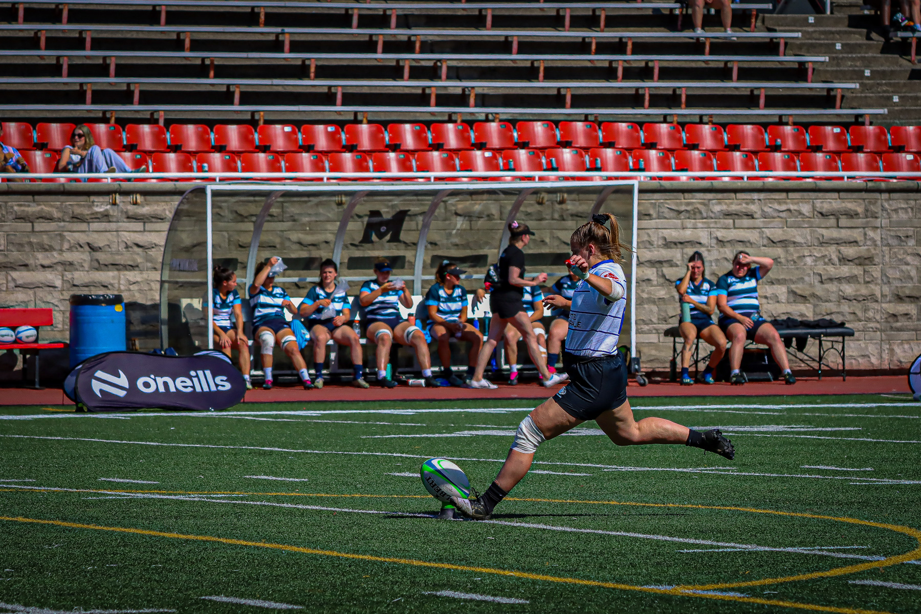  Équipe féminine - Rugby Québec - Ontario Blues (w) - Rugby - QORC-CROQ 2024 - FINALS - QUÉBEC EST (37) VS (13) ONTARIO EST - 1ST POSITION - Reel Mayarts (#QORC24QCEONE16) Photo by: Photo Mayarts | Siuxy Sports 2024-06-01