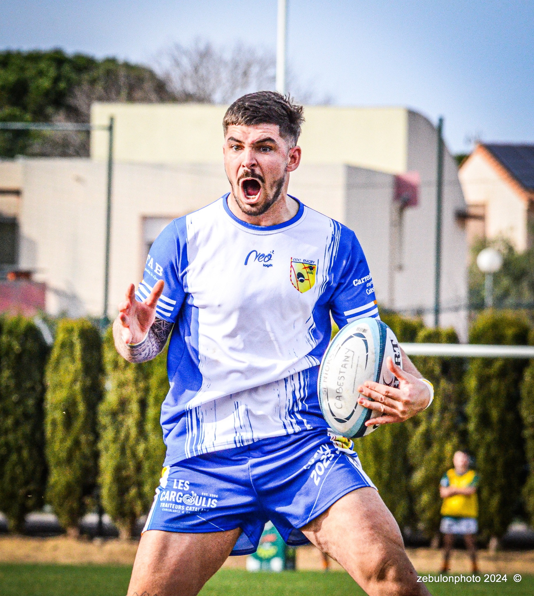  Cabestany Olympique XV - RC Ponteilla - Rugby - FFR Reg3 - Cabestani (15) vs (25) Ponteilla (#FFR24R3CABPON03) Photo by: Photo Zebulon | Siuxy Sports 2024-03-17