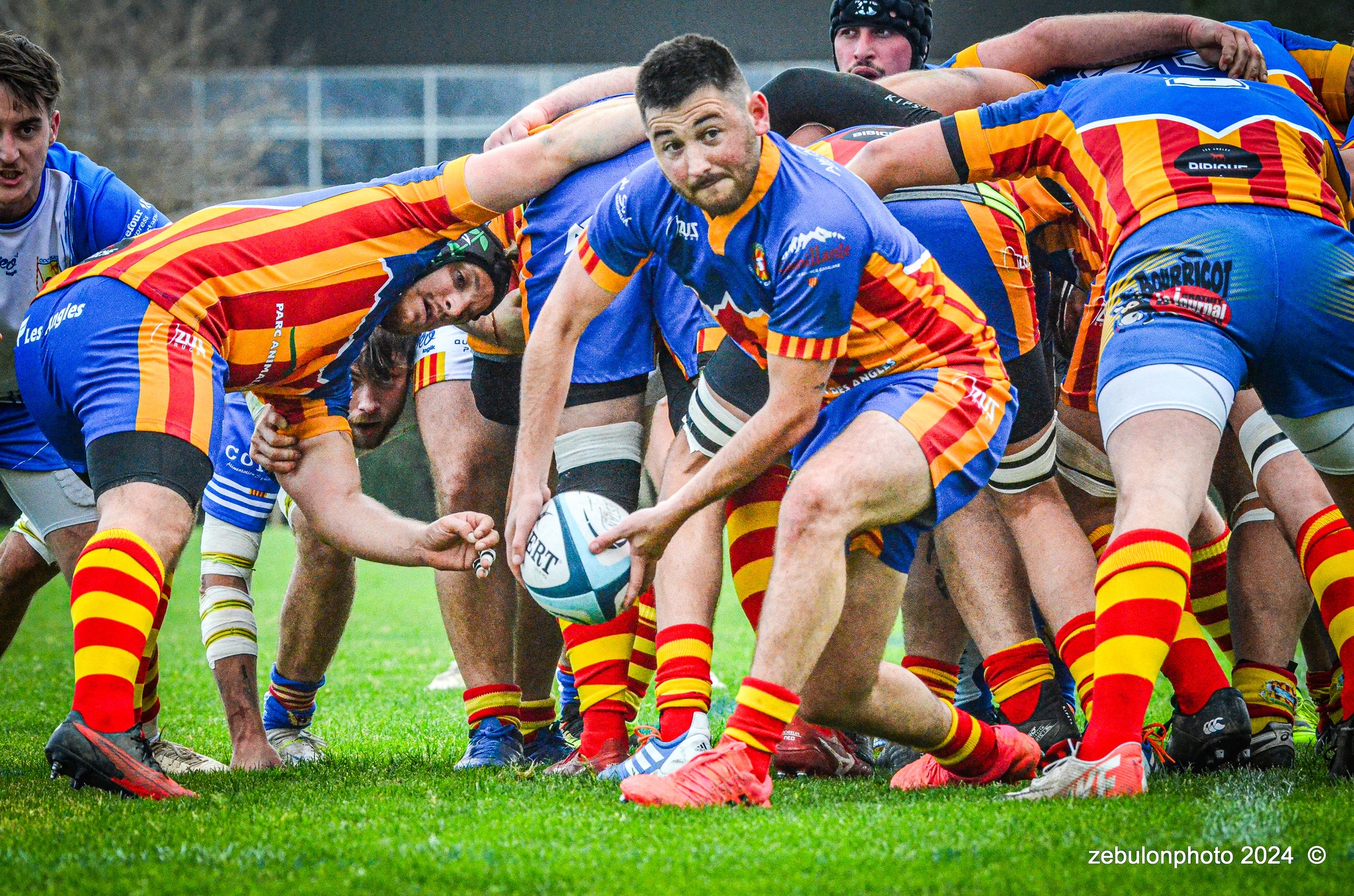  Cabestany Olympique XV - Rugby Athlétique Cerdagne Capcir - Rugby - Ligue Occitanie - Cabestany vs Cerdagne Capcir (#LO24CABRACC01) Photo by: Photo Zebulon | Siuxy Sports 2024-01-27