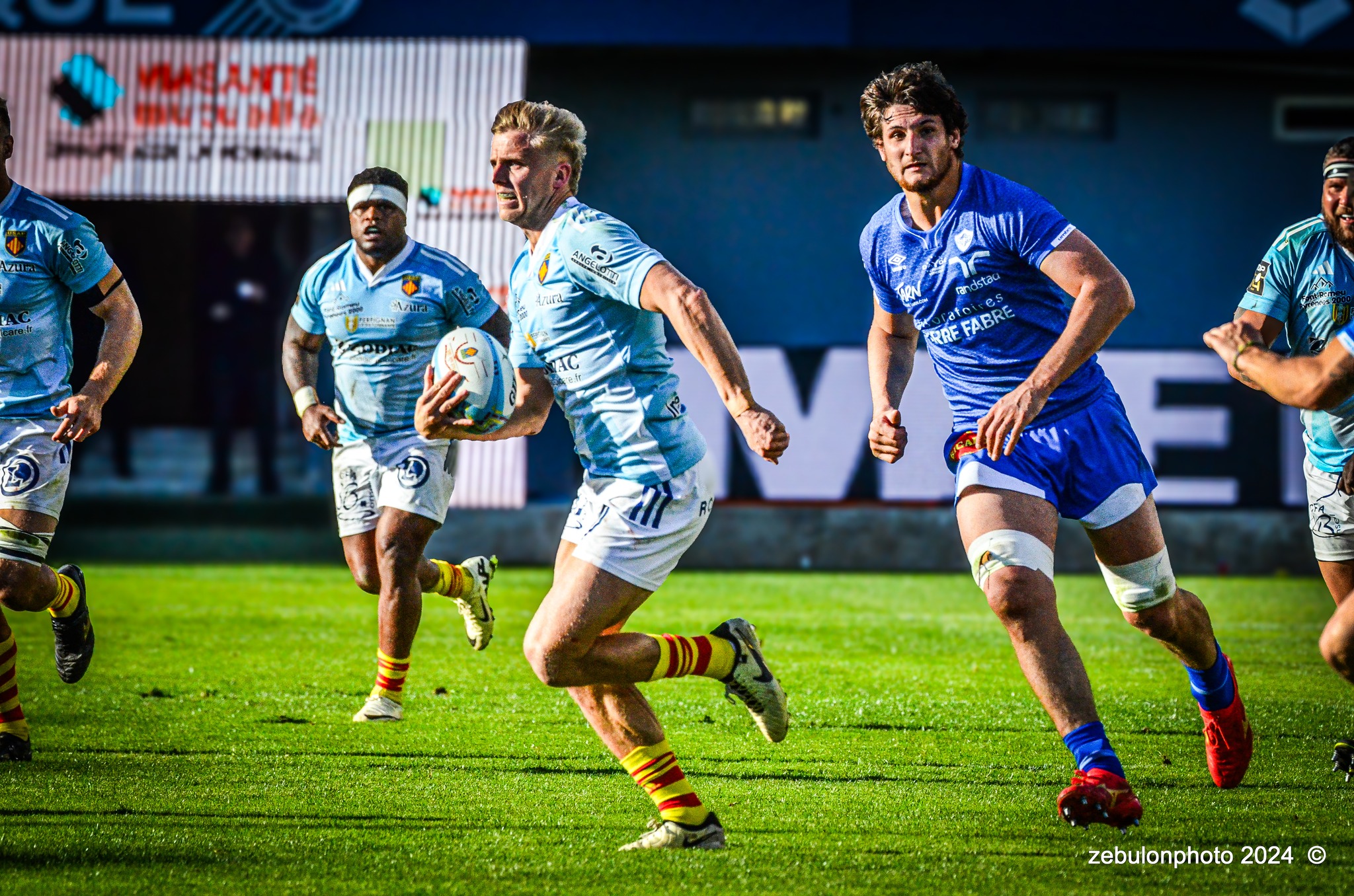  US Arlequins Perpignanais - Castres Olympique - Rugby - FFR 2024 - Top14 - USAP (43) vs (12) Castres  (#FFR24TOPPERCAS03) Photo by: Photo Zebulon | Siuxy Sports 2024-03-30