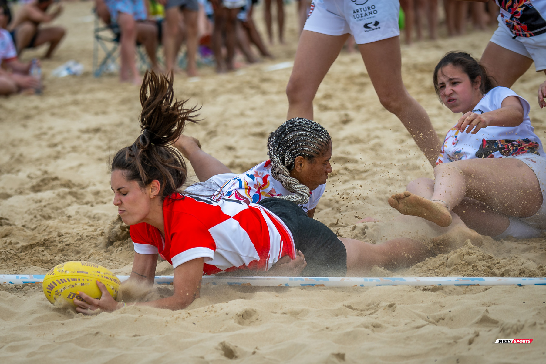  Universitario de Cantabria Rugby Club - Santoña Rugby Club - Rugby Playa - Circuito International del Cantabrico de Rugby Playa - IV Torneo Internacional de Laredo (#2024RugbyPlayaIVLaredo) Photo by: Fredy Monfoto | Siuxy Sports 2024-07-13