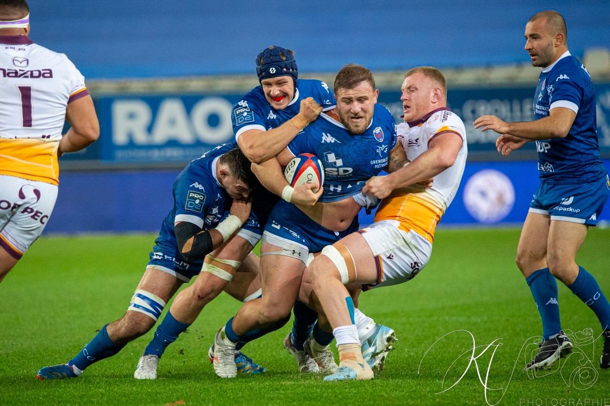  FC Grenoble Rugby - Soyaux Angoulême - Rugby - FFR 2024 - Pro D2 - FC Grenoble Rugby (37) vs (7) Soyaux Angouleme (#PD224PD2FCGSO11) Photo by: Karine Valentin | Siuxy Sports 2024-11-15