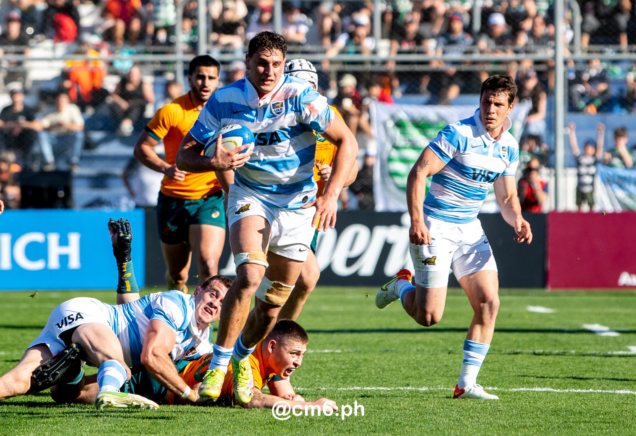  Selección Argentina de Rugby XV - Australia national rugby union team (M) - Rugby - Rugby Championship - Pumas (26) vs (41) Australia - Mendoza - Reel A (#RCH22ARGAUSa07) Photo by: Christian Mas | Siuxy Sports 2022-07-06