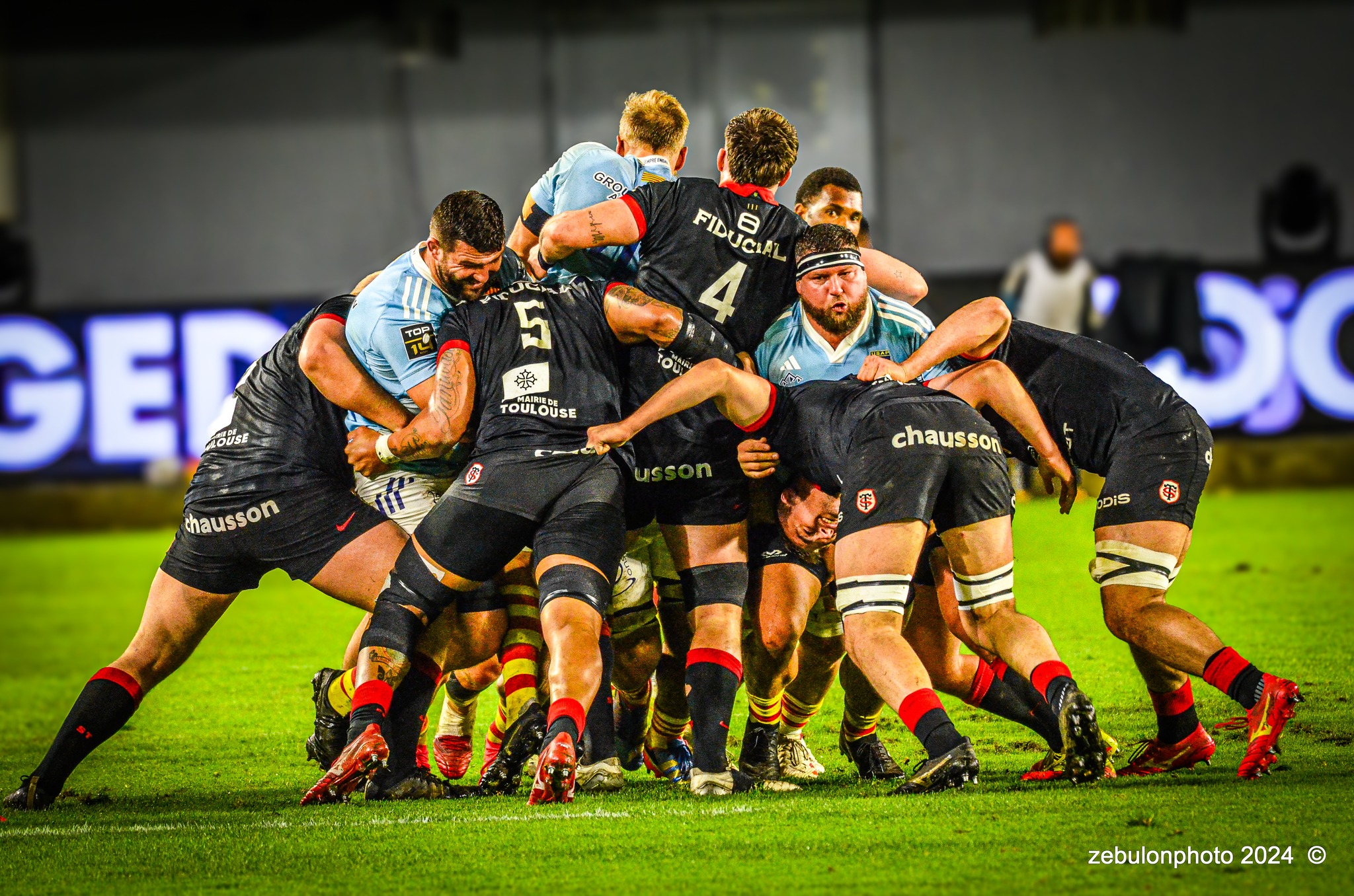  US Arlequins Perpignanais - RC Toulonnais - Rugby - TOP 14 - Perpignan (27) vs (17) RC Toulonnais (#TOP1424USAPRCT03) Photo by: Photo Zebulon | Siuxy Sports 2024-03-09