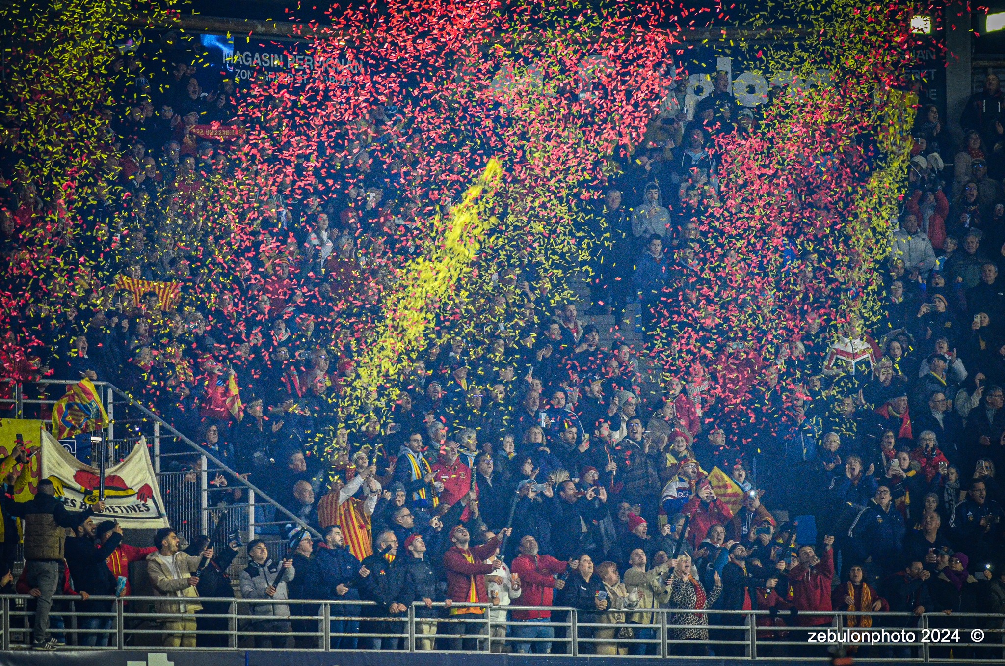  US Arlequins Perpignanais - RC Toulonnais - Rugby - TOP 14 - Perpignan (27) vs (17) RC Toulonnais (#TOP1424USAPRCT03) Photo by: Photo Zebulon | Siuxy Sports 2024-03-09