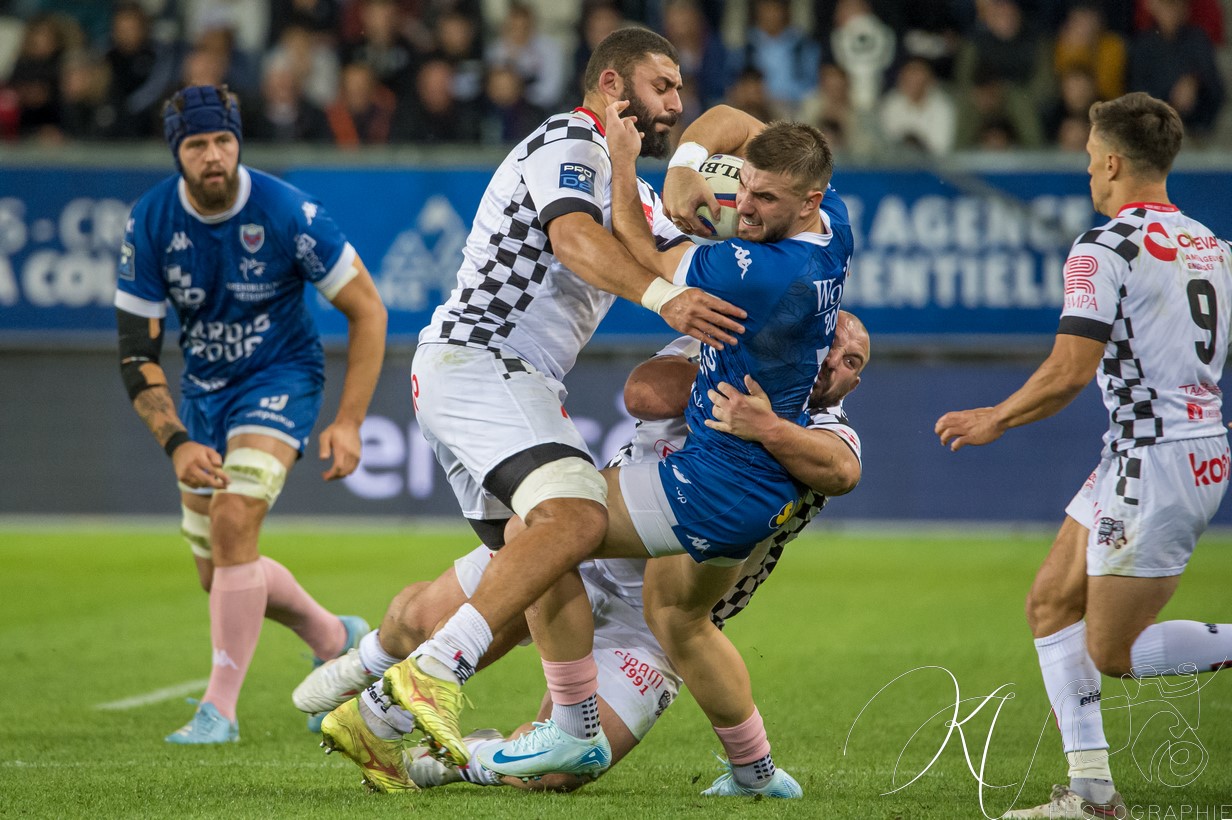  FC Grenoble Rugby - Valence Romans DR - Rugby - PRO D2 2024 - FC Grenoble (44) vs (22) Valence Romans DR (#PROD224FCGVRDR10) Photo by: Karine Valentin | Siuxy Sports 2024-10-11