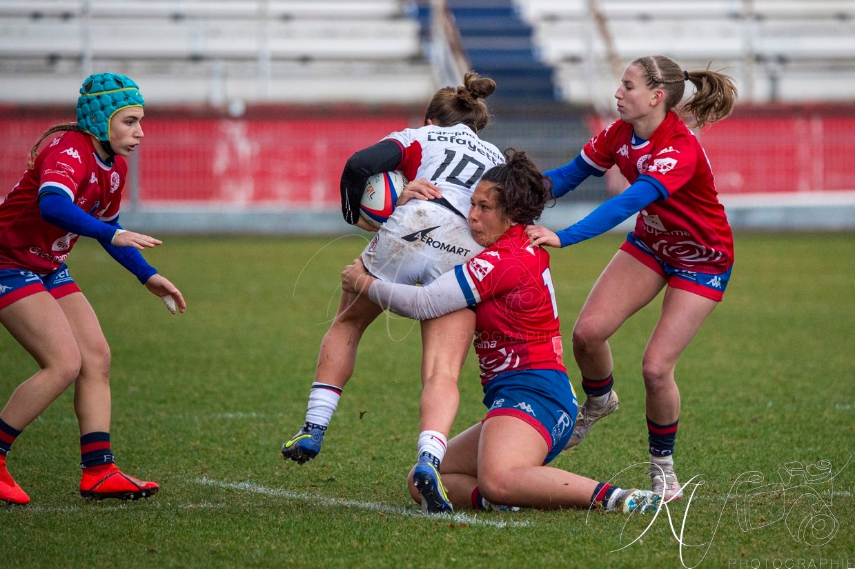  FC Grenoble Rugby - Stade Toulousain - Rugby - FFR 2024 - Élite 1 Fém - FC Grenoble (15) vs (15) Stade Toulousain RF (#FFR24E1FFCGST12) Photo by: Karine Valentin | Siuxy Sports 2024-12-07