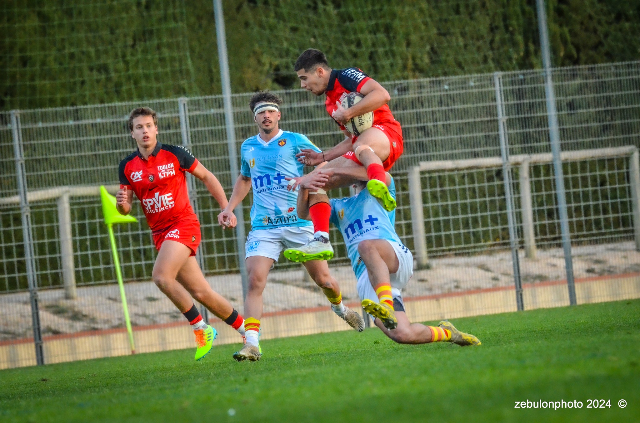  US Arlequins Perpignanais - RC Toulonnais - Rugby - Espoirs - USAP vs RCT (#ESP24USAPRCT02) Photo by: Photo Zebulon | Siuxy Sports 2024-02-10