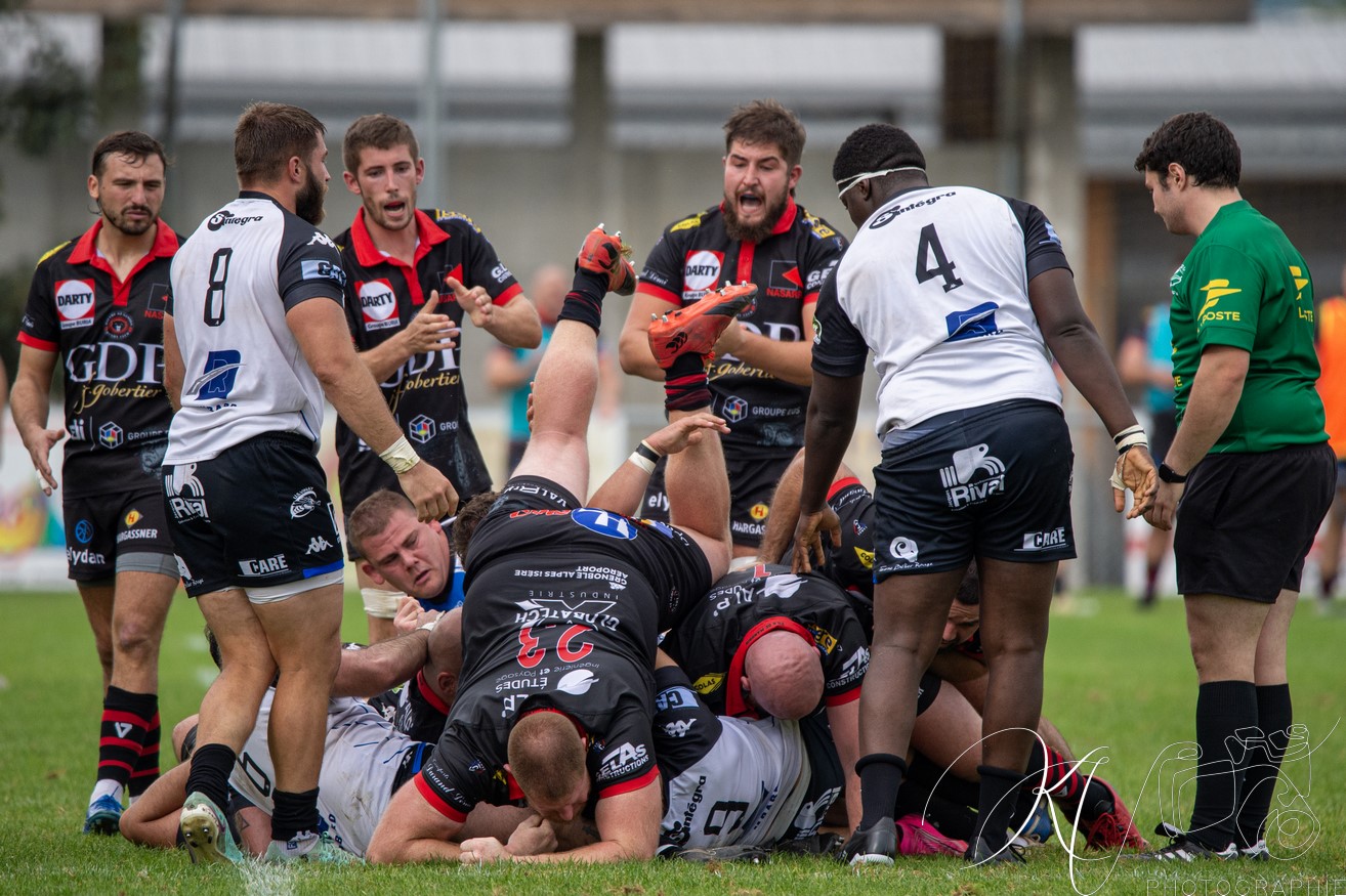  Bièvre Saint-Geoirs RC - US Vinay - Rugby - FFR 2024 Fed2 - Bievre SG vs US Vinay (#FFR24F2BSGUSV09) Photo by: Karine Valentin | Siuxy Sports 2024-09-22