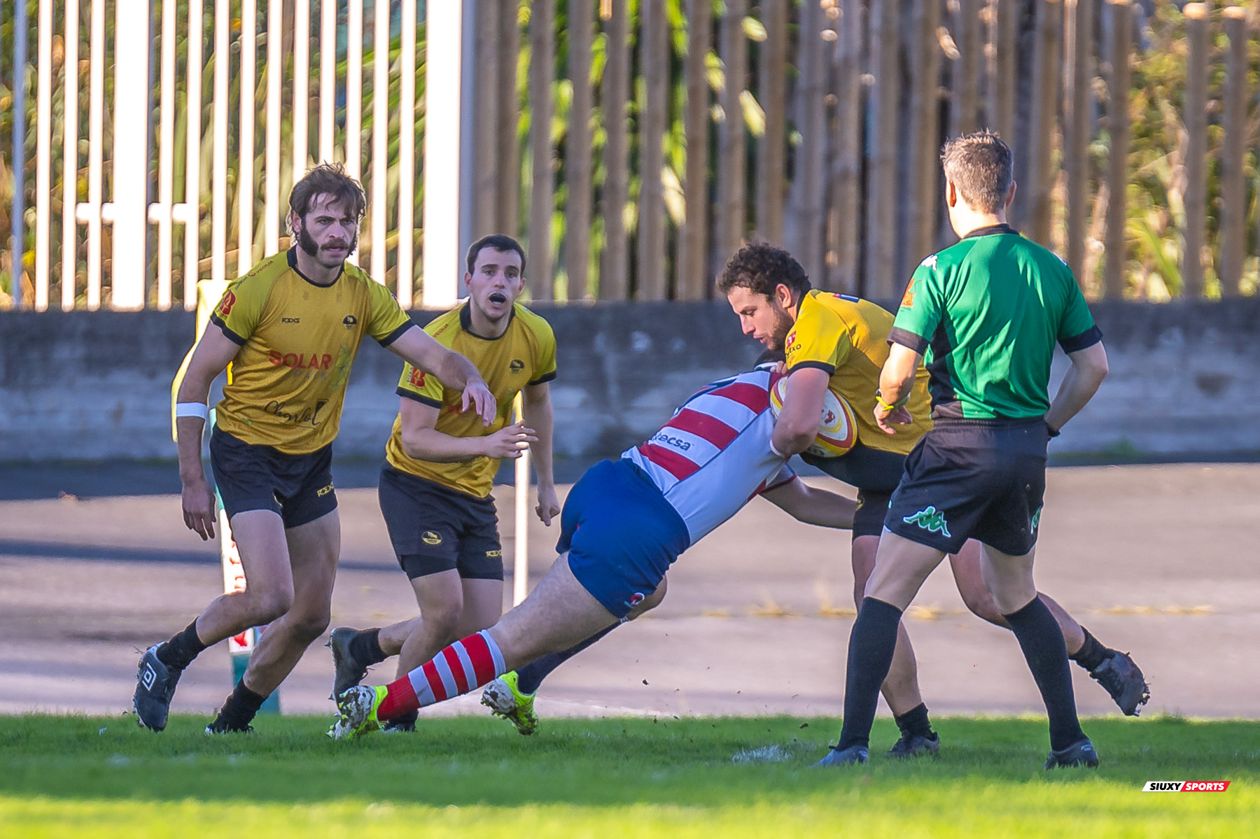Noah COOPER - Iñigo VITERI IBARRA -  Getxo Artea Rugby Taldea - Universitario Bilbao Rugby - Rugby - FER 2023 - DHB - Getxo Artea RT (19) vs (13) Universitario Bilbao Rugby (#FER23DHBGETUBR12) Photo by: Fredy Monfoto | Siuxy Sports 2023-12-16