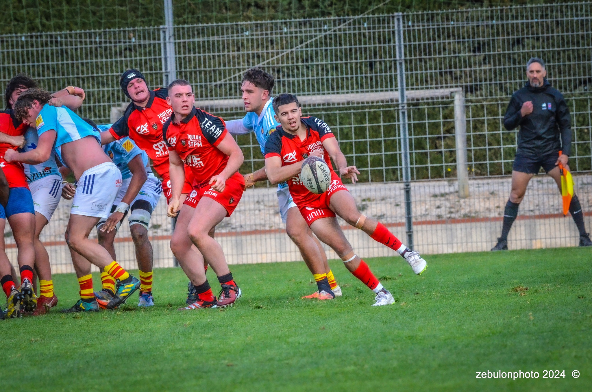 US Arlequins Perpignanais - RC Toulonnais - Rugby - Espoirs - USAP vs RCT (#ESP24USAPRCT02) Photo by: Photo Zebulon | Siuxy Sports 2024-02-10