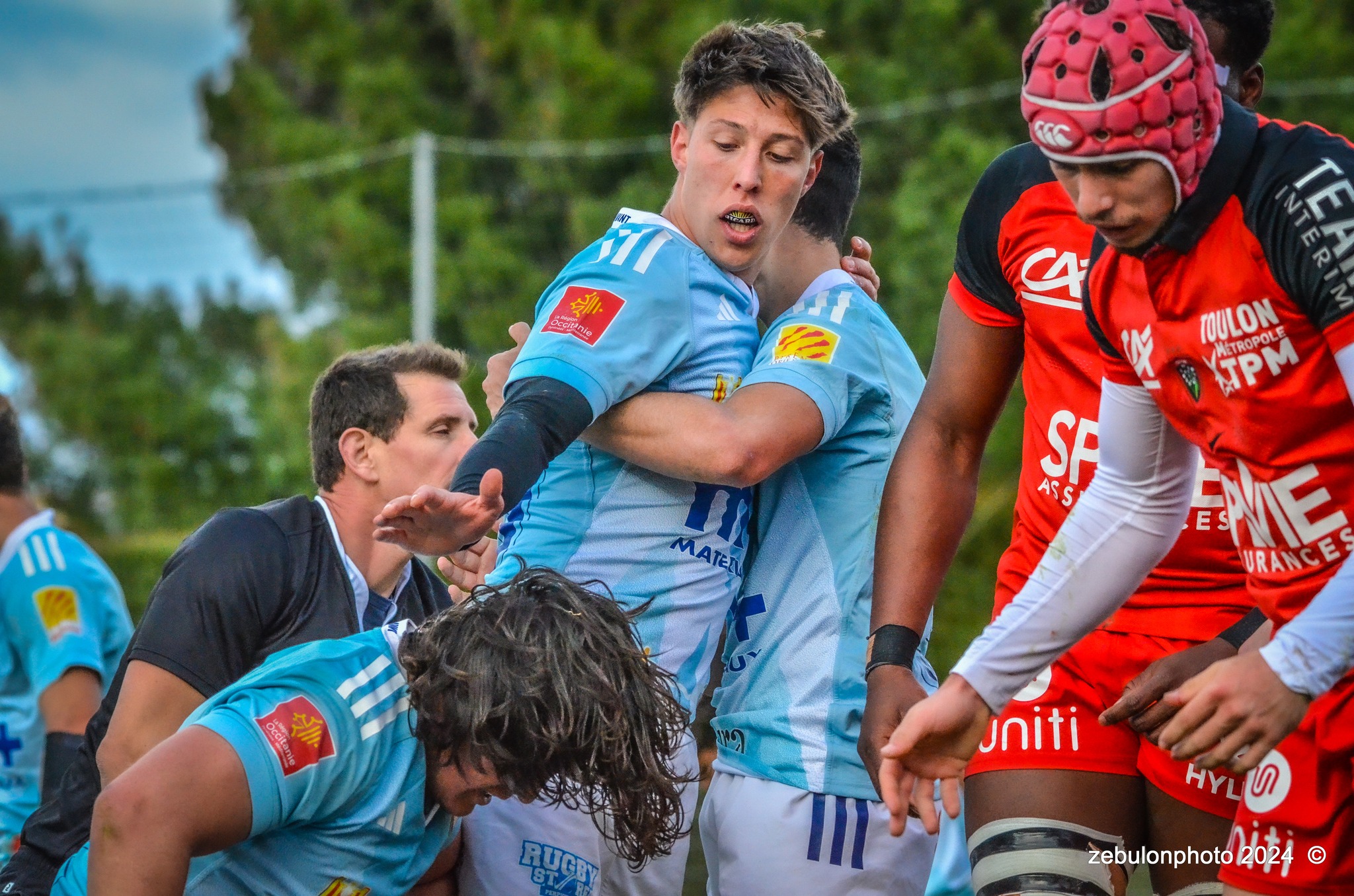  US Arlequins Perpignanais - RC Toulonnais - Rugby - Espoirs - USAP vs RCT (#ESP24USAPRCT02) Photo by: Photo Zebulon | Siuxy Sports 2024-02-10