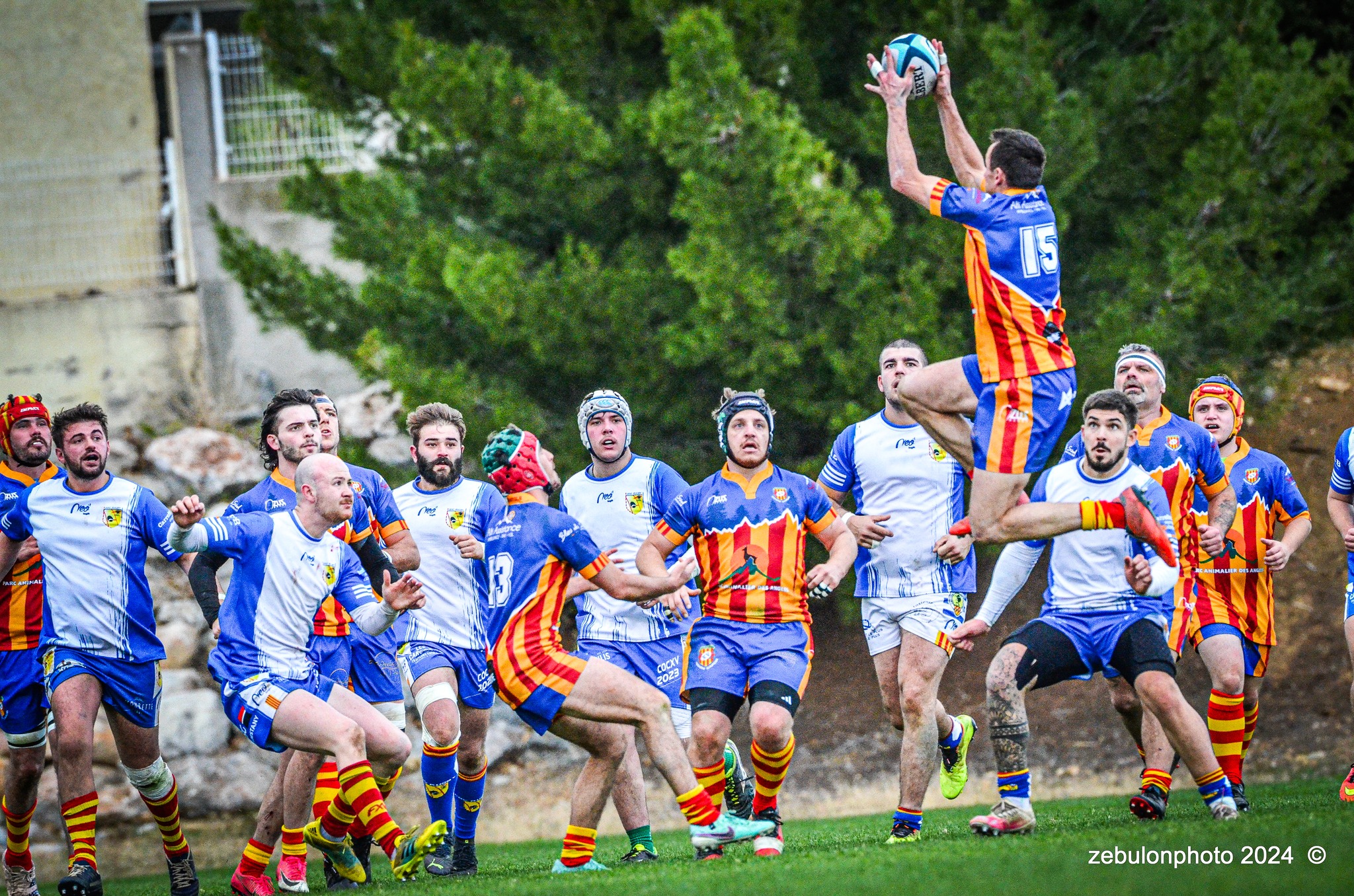  Cabestany Olympique XV - Rugby Athlétique Cerdagne Capcir - Rugby - Ligue Occitanie - Cabestany vs Cerdagne Capcir (#LO24CABRACC01) Photo by: Photo Zebulon | Siuxy Sports 2024-01-27
