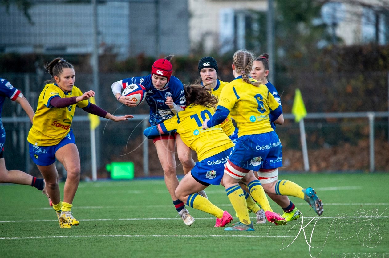  FC Grenoble Rugby - ASM Romagnat rugby féminin - Rugby - FFR 2024 - Réserve Élite - FCG Amazones vs ASM Romagnat (#FFR24REFCGASMR11) Photo by: Karine Valentin | Siuxy Sports 2024-11-30