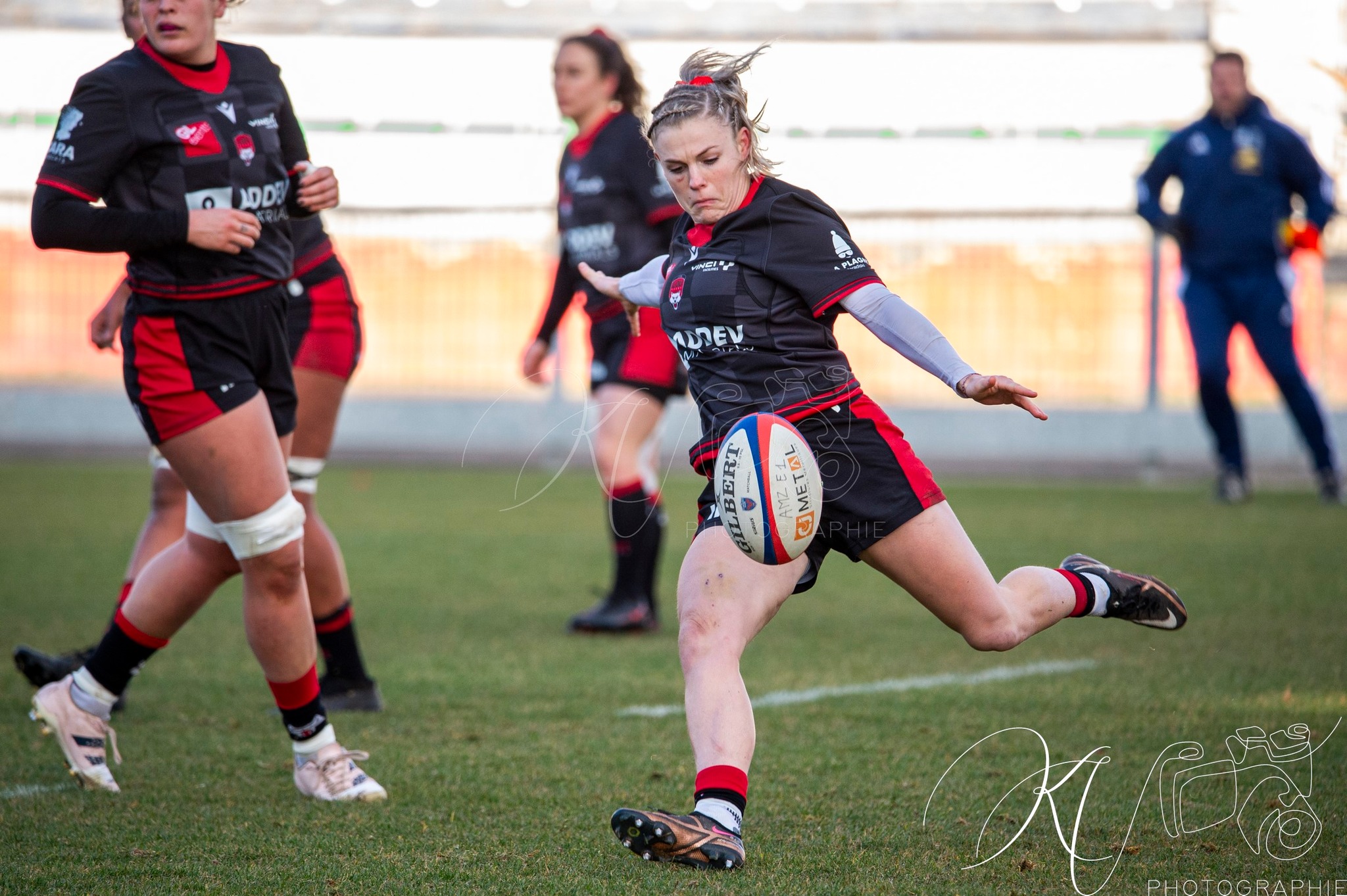  FC Grenoble Rugby - Lyon Olympique Universitaire - Rugby - FFR 2024 - Elite 1 Fém - FCG Amazones (8) vs (5) LOU (#FFR24E1FFCGLOU12) Photo by: Karine Valentin | Siuxy Sports 2024-12-14