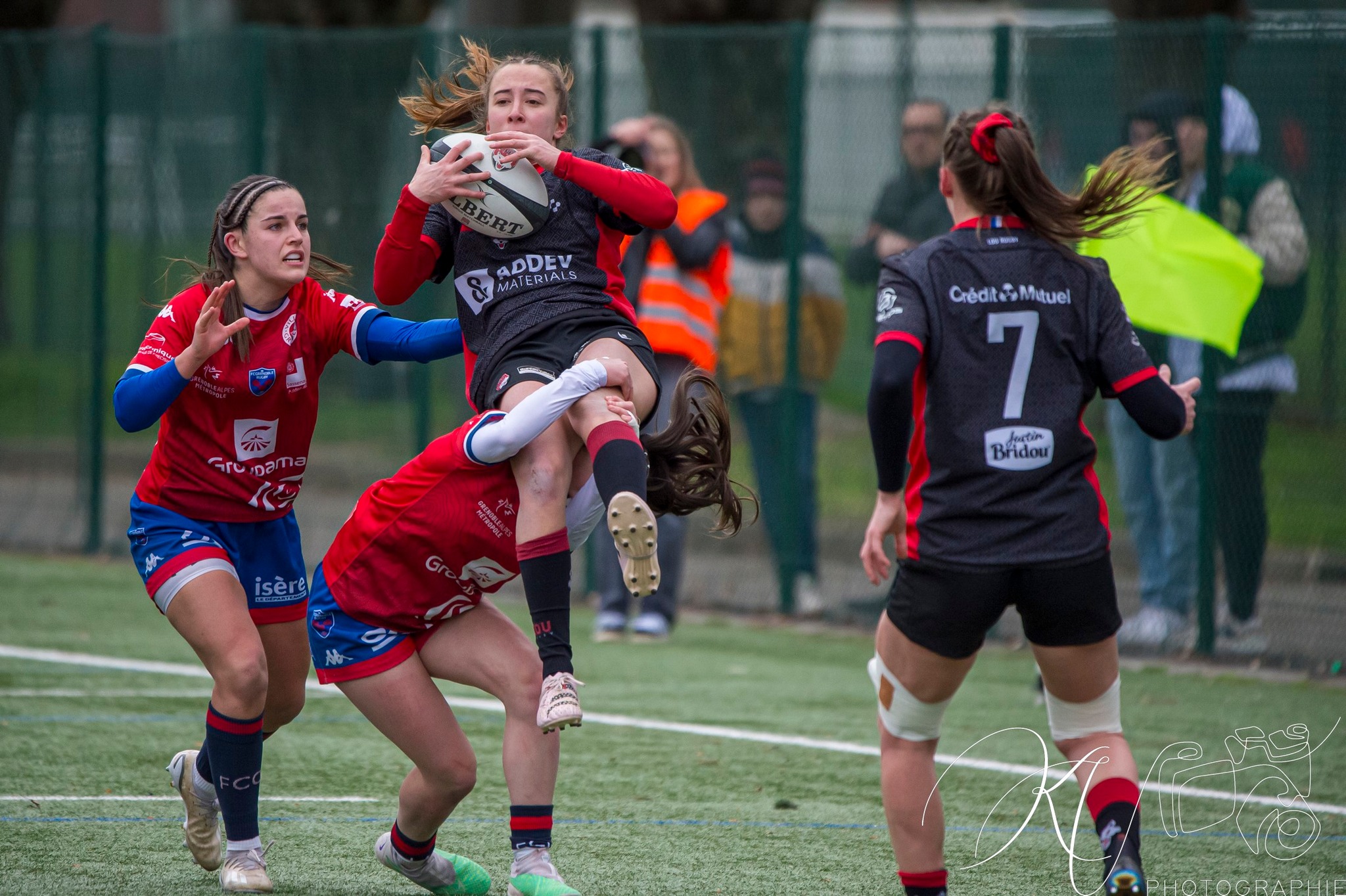  Lyon Olympique Universitaire - FC Grenoble Rugby - Rugby - Elite 1 2023 - Lyon O.U. (39) vs (14) FC Grenoble (#EL124LOUFCG02) Photo by: Karine Valentin | Siuxy Sports 2024-02-24