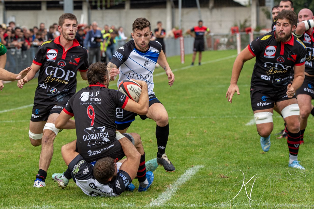  Bièvre Saint-Geoirs RC - US Vinay - Rugby - FFR 2024 Fed2 - Bievre SG vs US Vinay (#FFR24F2BSGUSV09) Photo by: Karine Valentin | Siuxy Sports 2024-09-22