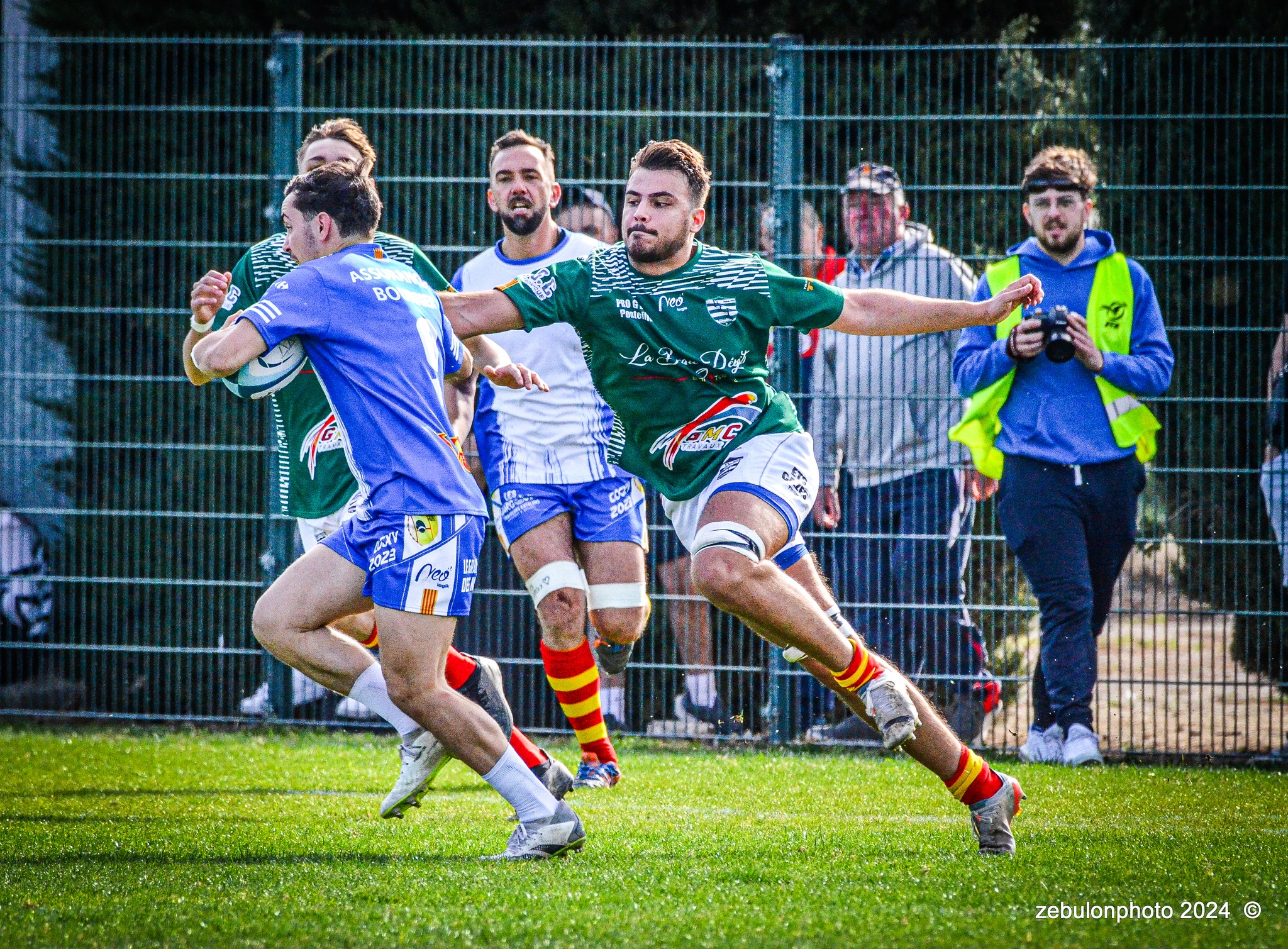  Cabestany Olympique XV - RC Ponteilla - Rugby - FFR Reg3 - Cabestani (15) vs (25) Ponteilla (#FFR24R3CABPON03) Photo by: Photo Zebulon | Siuxy Sports 2024-03-17