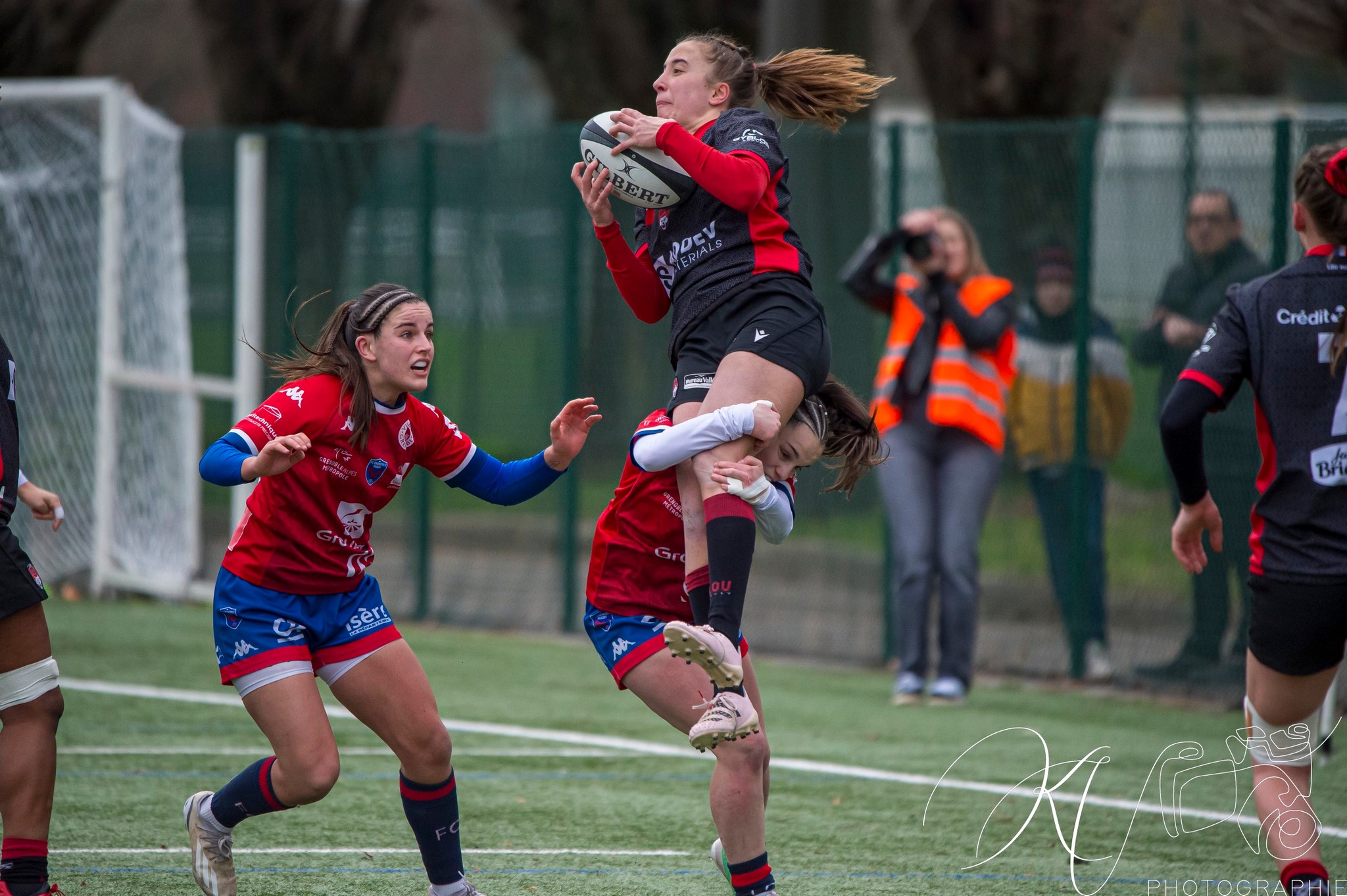  Lyon Olympique Universitaire - FC Grenoble Rugby - Rugby - Elite 1 2023 - Lyon O.U. (39) vs (14) FC Grenoble (#EL124LOUFCG02) Photo by: Karine Valentin | Siuxy Sports 2024-02-24