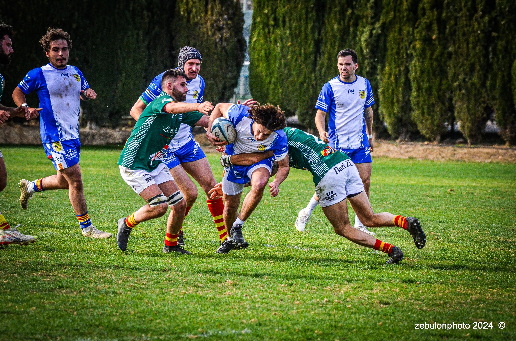  Cabestany Olympique XV - RC Ponteilla - Rugby - FFR Reg3 - Cabestani (15) vs (25) Ponteilla (#FFR24R3CABPON03) Photo by: Photo Zebulon | Siuxy Sports 2024-03-17