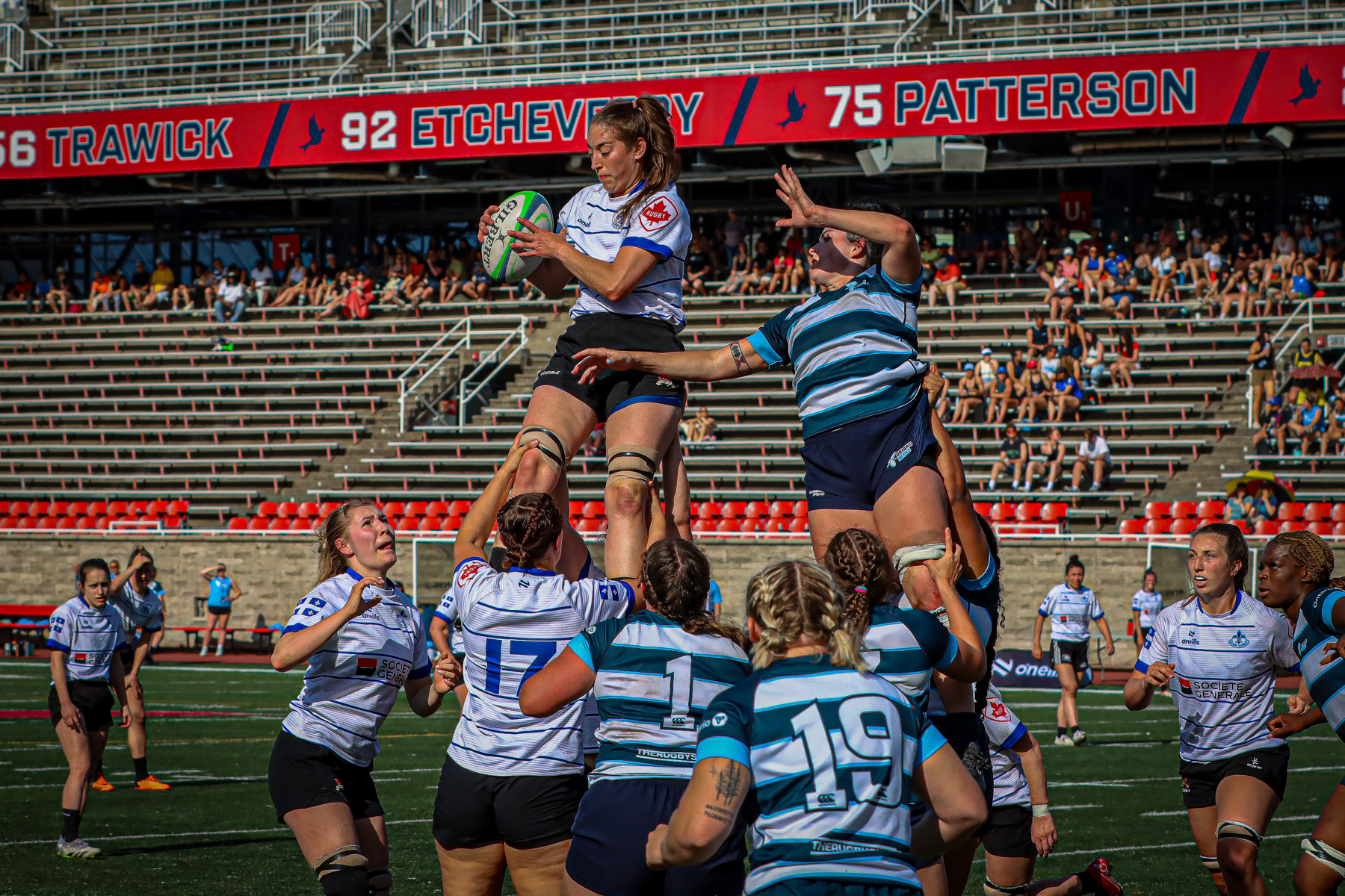  Équipe féminine - Rugby Québec - Ontario Blues (w) - Rugby - QORC-CROQ 2024 - FINALS - QUÉBEC EST (37) VS (13) ONTARIO EST - 1ST POSITION - Reel Mayarts (#QORC24QCEONE16) Photo by: Photo Mayarts | Siuxy Sports 2024-06-01