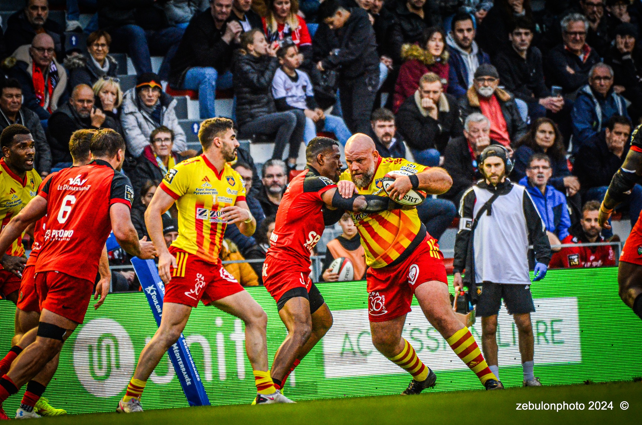  RC Toulonnais - US Arlequins Perpignanais - Rugby - TOP 14 - Toulon (44) vs (22) Perpignan (#TOP1424RCTUSAP03) Photo by: Photo Zebulon | Siuxy Sports 2024-03-02
