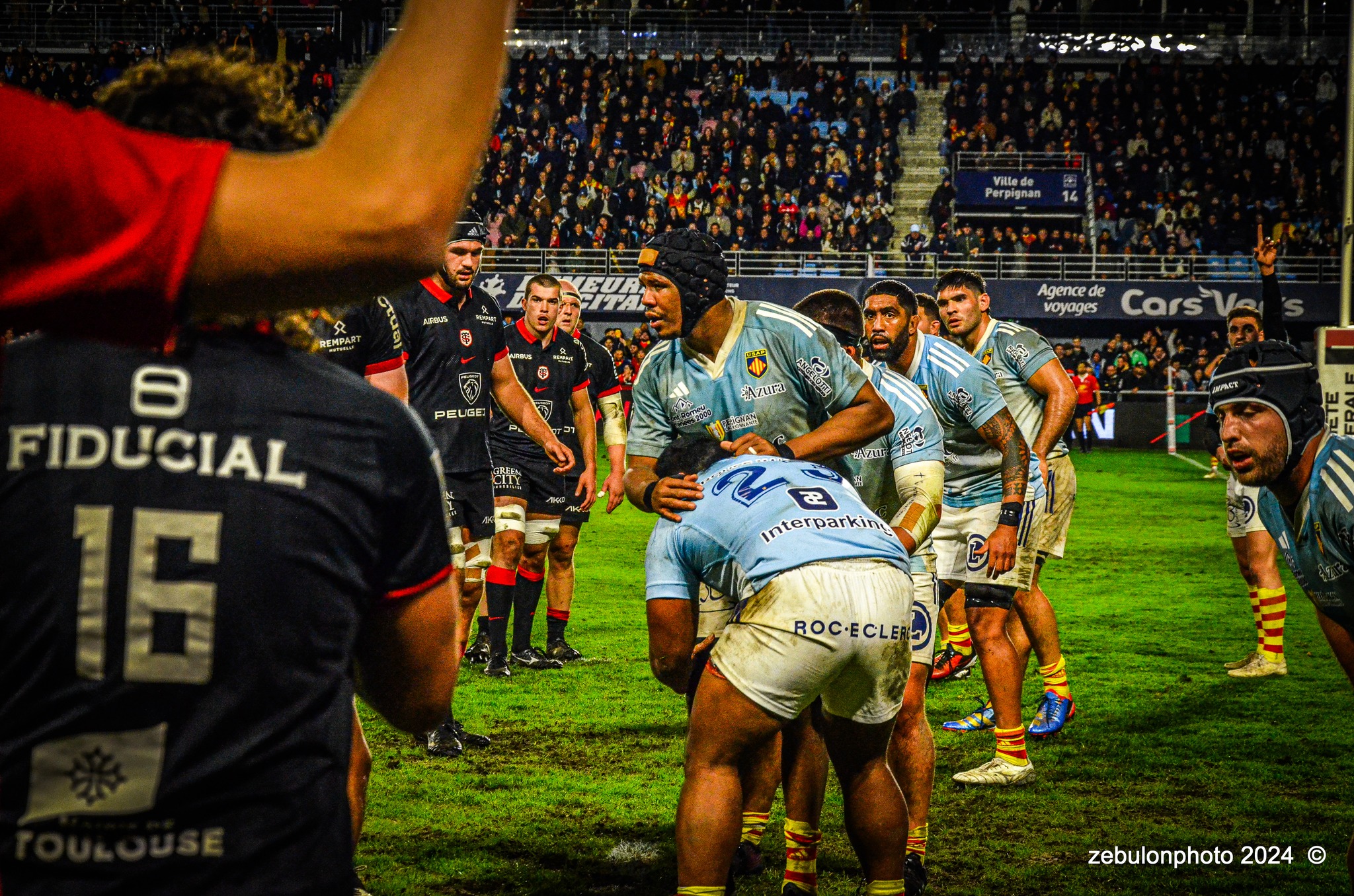  US Arlequins Perpignanais - RC Toulonnais - Rugby - TOP 14 - Perpignan (27) vs (17) RC Toulonnais (#TOP1424USAPRCT03) Photo by: Photo Zebulon | Siuxy Sports 2024-03-09