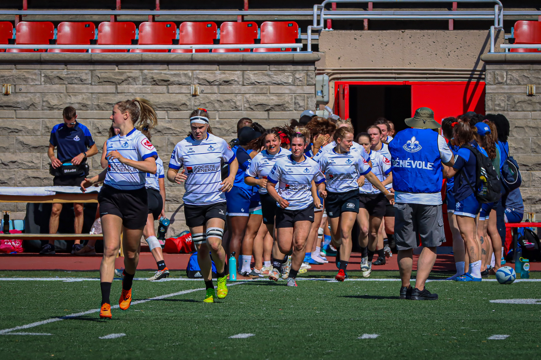  Équipe féminine - Rugby Québec - Ontario Blues (w) - Rugby - QORC-CROQ 2024 - FINALS - QUÉBEC EST (37) VS (13) ONTARIO EST - 1ST POSITION - Reel Mayarts (#QORC24QCEONE16) Photo by: Photo Mayarts | Siuxy Sports 2024-06-01