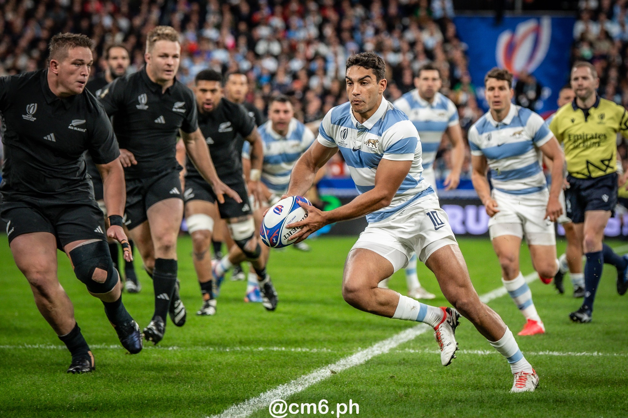  Selección Argentina de Rugby XV - New Zealand national rugby union team - Rugby - RWC 2023 - Semi final - Los Pumas (6) vs (44) All Blacks (#RWC23ARGNZL10) Photo by: Christian Mas | Siuxy Sports 2023-10-27