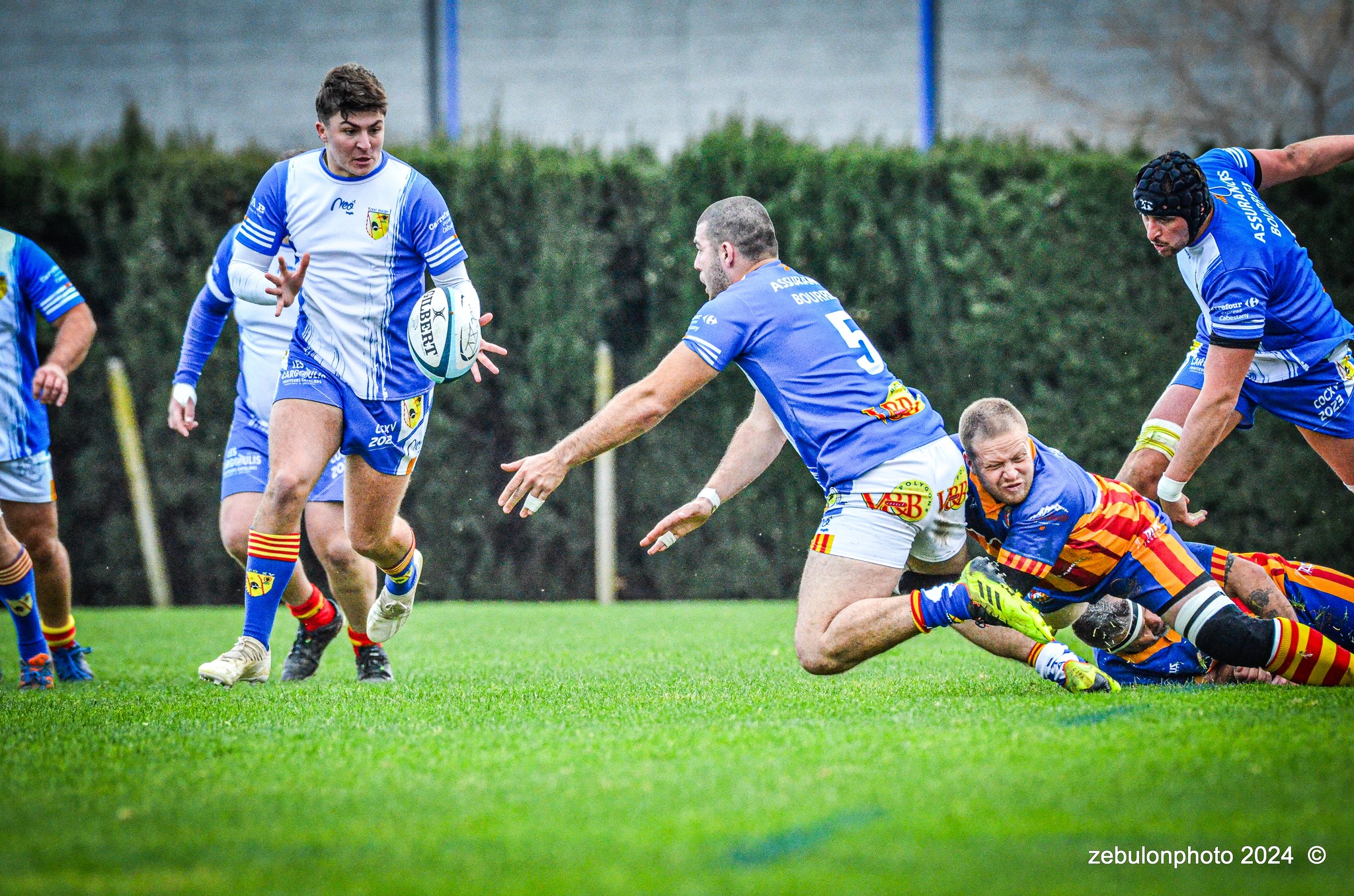  Cabestany Olympique XV - Rugby Athlétique Cerdagne Capcir - Rugby - Ligue Occitanie - Cabestany vs Cerdagne Capcir (#LO24CABRACC01) Photo by: Photo Zebulon | Siuxy Sports 2024-01-27