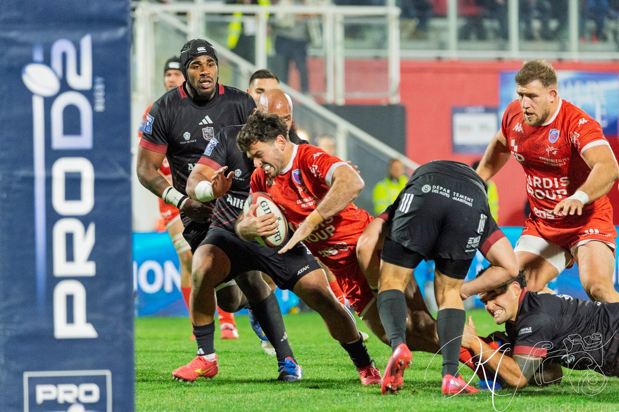  Stade niçois - FC Grenoble Rugby - Rugby - FFR 2024 Fed2 - Stade Niçois (18) vs (49) Grenoble Rugby (#FFR24FsSTGFC12) Photo by: Karine Valentin | Siuxy Sports 2024-12-20