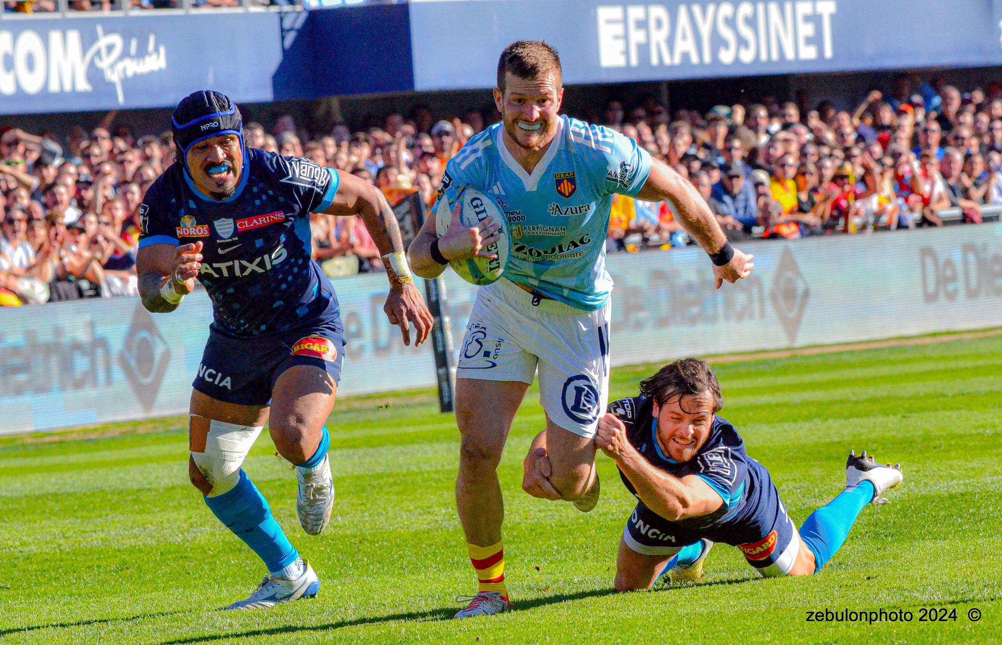  US Arlequins Perpignanais - Racing 92 - Rugby - TOP 14 - Perpignan (26) vs (5) Racing 92 (#TOP1424USAPR9202) Photo by: Photo Zebulon | Siuxy Sports 2024-02-03