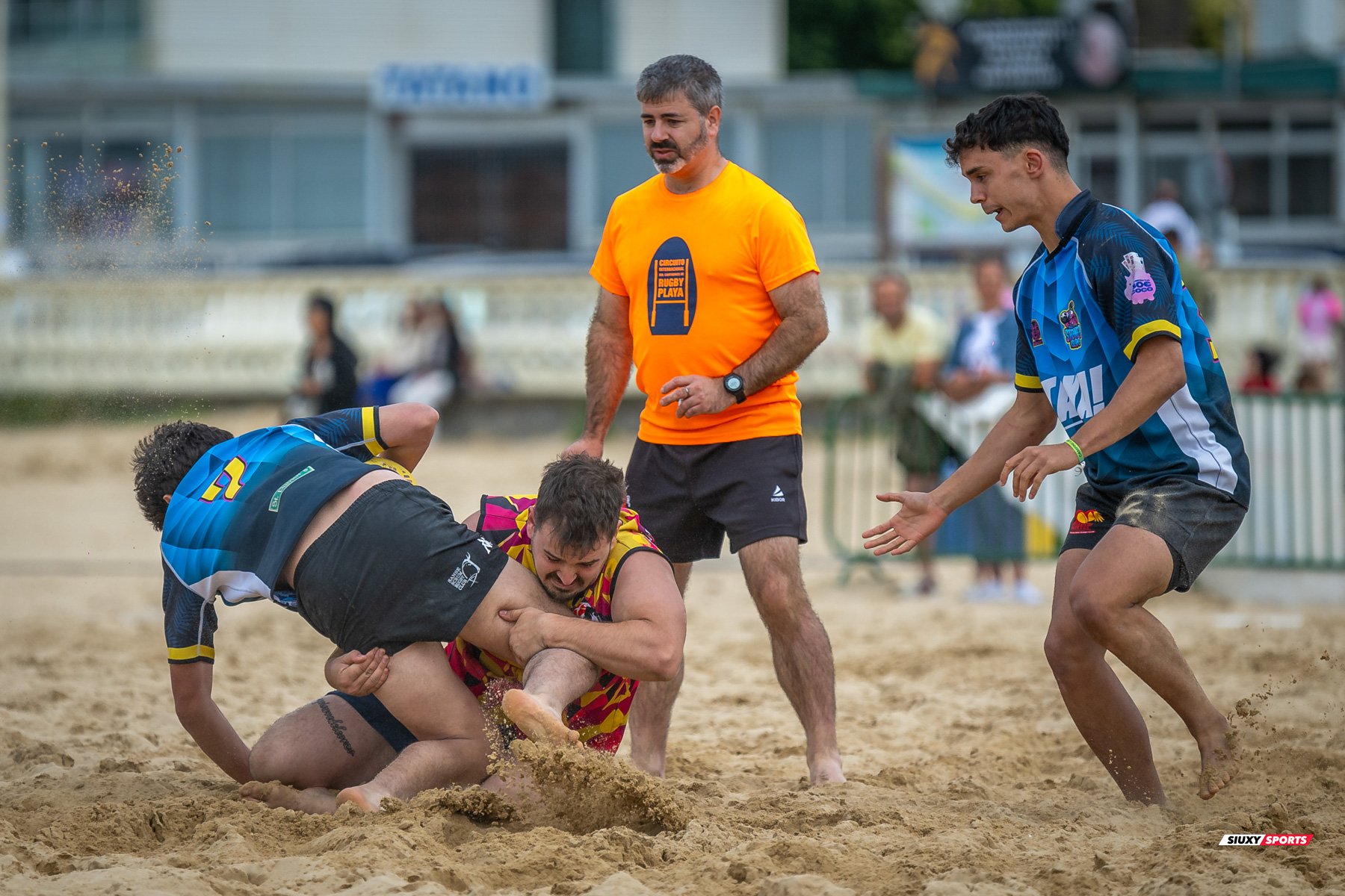  Universitario de Cantabria Rugby Club - Santoña Rugby Club - Rugby Playa - Circuito International del Cantabrico de Rugby Playa - IV Torneo Internacional de Laredo (#2024RugbyPlayaIVLaredo) Photo by: Fredy Monfoto | Siuxy Sports 2024-07-13