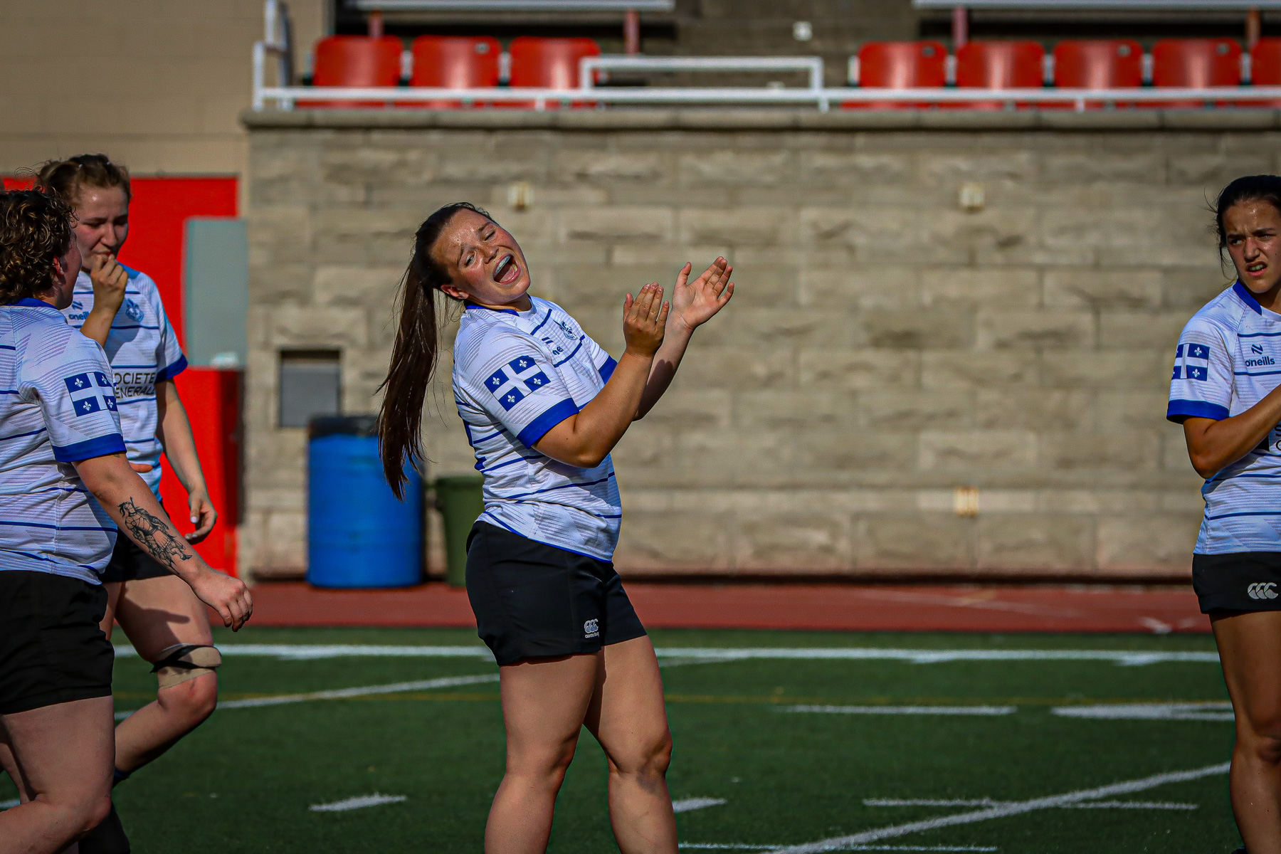  Équipe féminine - Rugby Québec - Ontario Blues (w) - Rugby - QORC-CROQ 2024 - FINALS - QUÉBEC EST (37) VS (13) ONTARIO EST - 1ST POSITION - Reel Mayarts (#QORC24QCEONE16) Photo by: Photo Mayarts | Siuxy Sports 2024-06-01