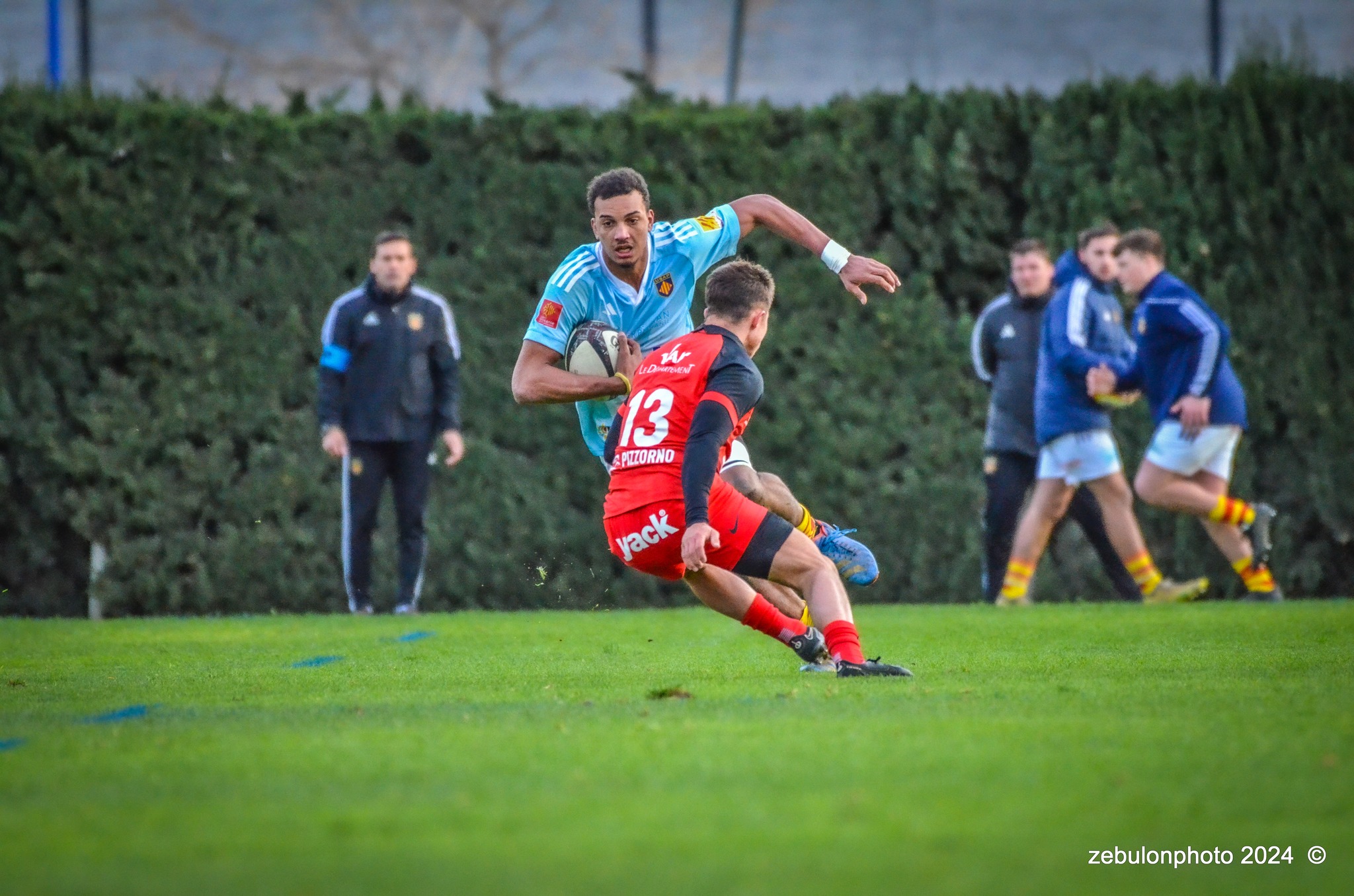  US Arlequins Perpignanais - RC Toulonnais - Rugby - Espoirs - USAP vs RCT (#ESP24USAPRCT02) Photo by: Photo Zebulon | Siuxy Sports 2024-02-10