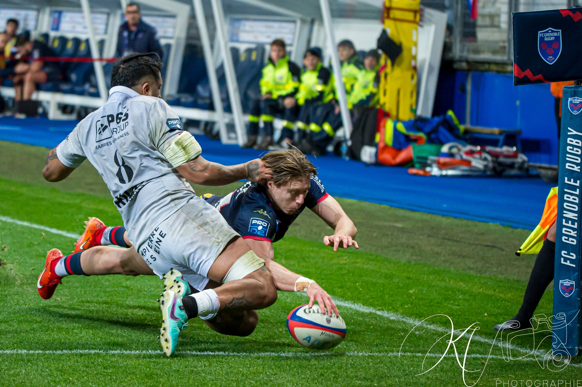  FC Grenoble Rugby - Rouen Normandie Rugby - Rugby - Pro D2 - FC Grenoble (43) vs (16) Rouen (#PD224FCGRNR03) Photo by: Karine Valentin | Siuxy Sports 2024-03-01